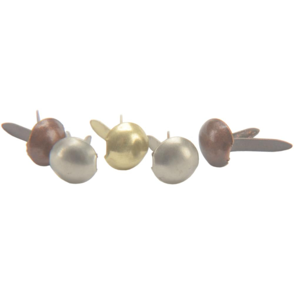 Mini Metal Paper Fasteners | Assorted {100pk}