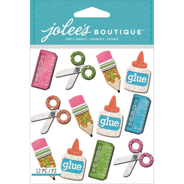 School Supplies Mini Stickers