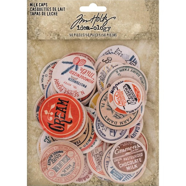 Chipboard Milk Caps | idea-ology