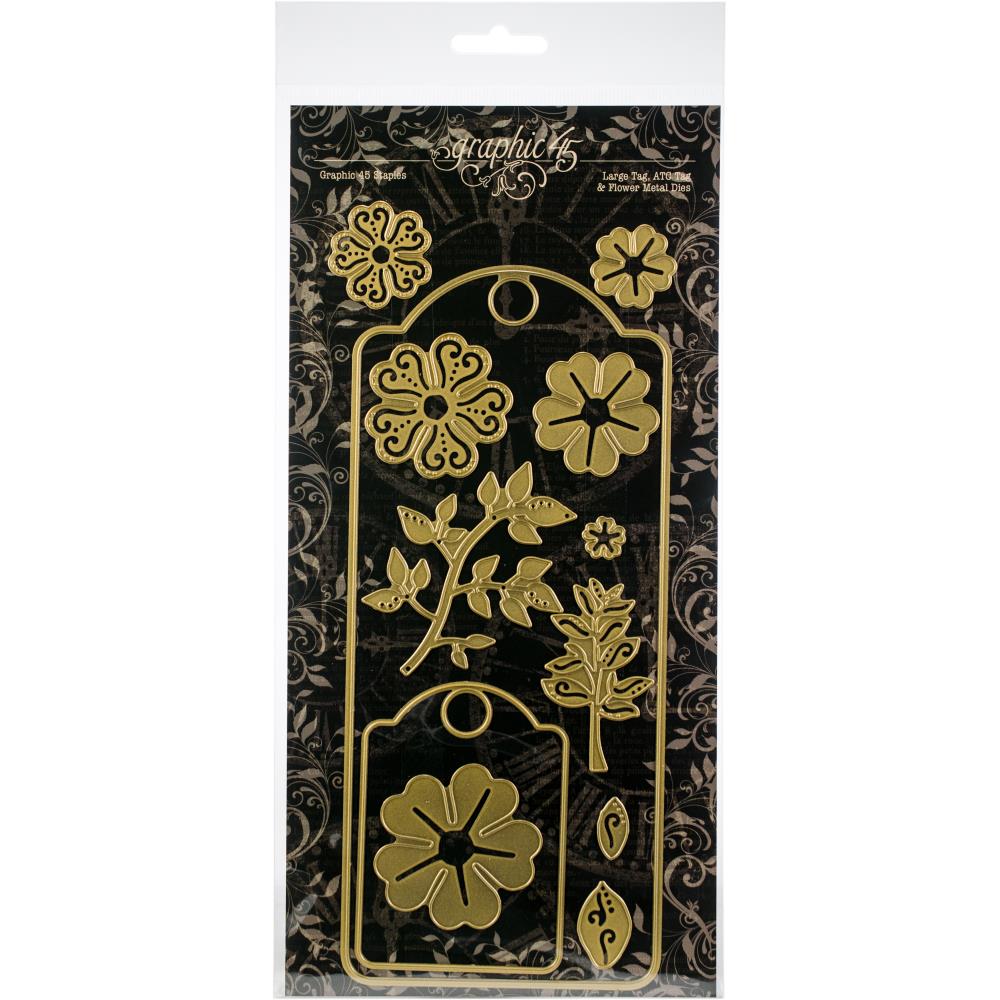 Large Tag, atc Tag & Flower Die Set