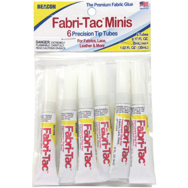Mini Fabri-Tac Permanent Adhesive 5mL Tubes | 6pk or Singles