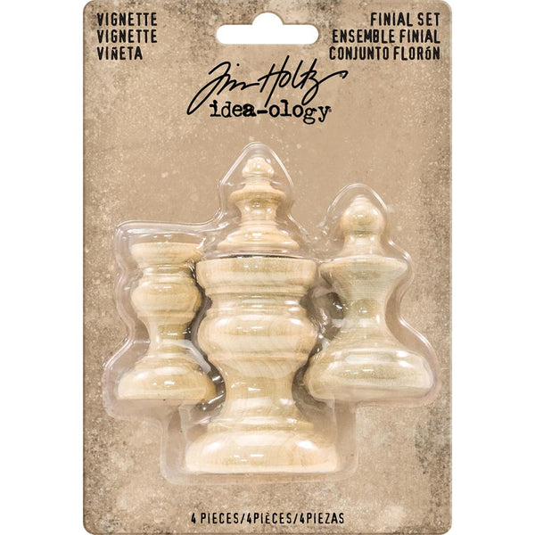 Wooden Vignette Finial Set | idea-ology