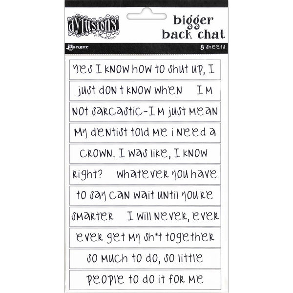 Bigger Back Chat | White