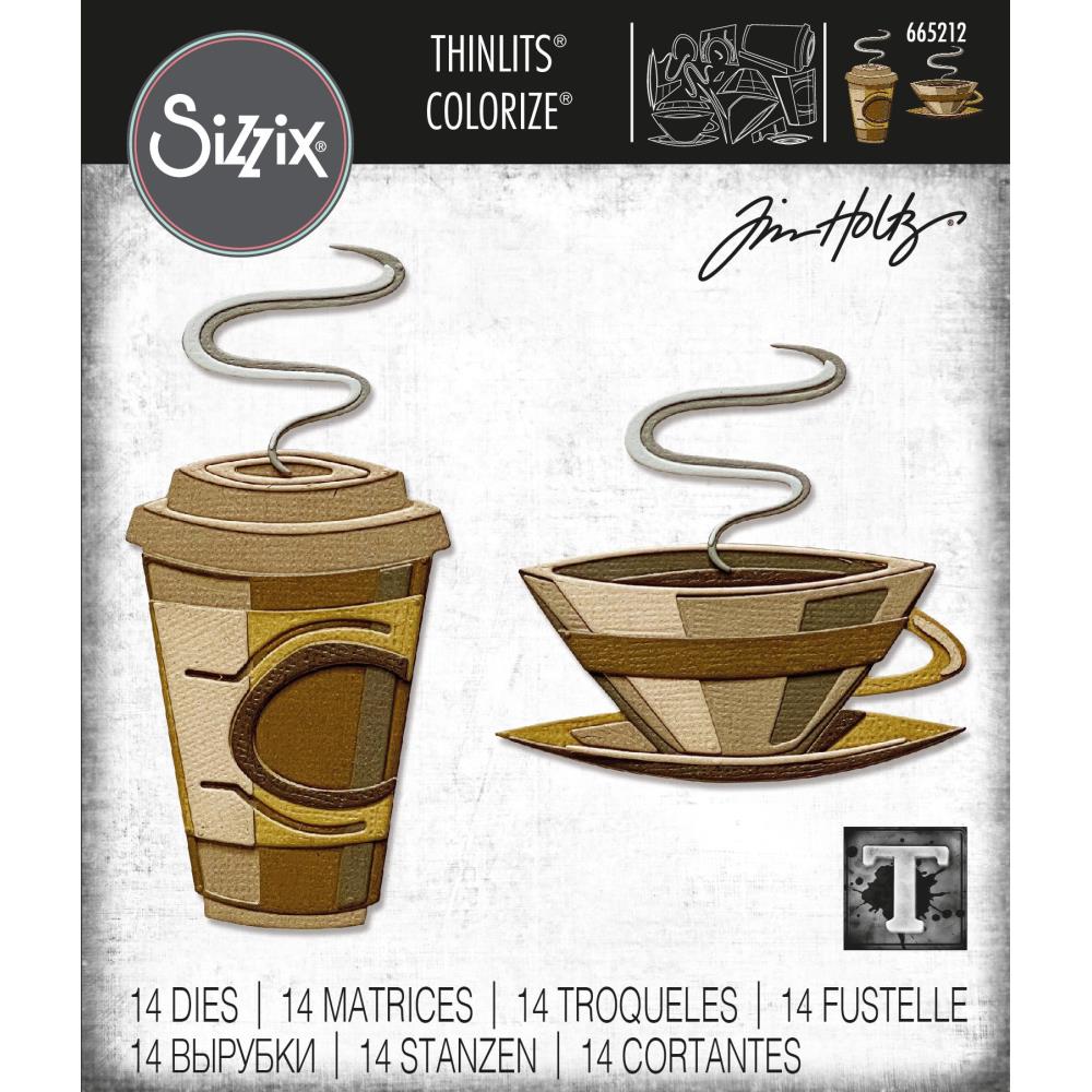 Cafe Colorize Thinlits Die Set | Tim Holtz