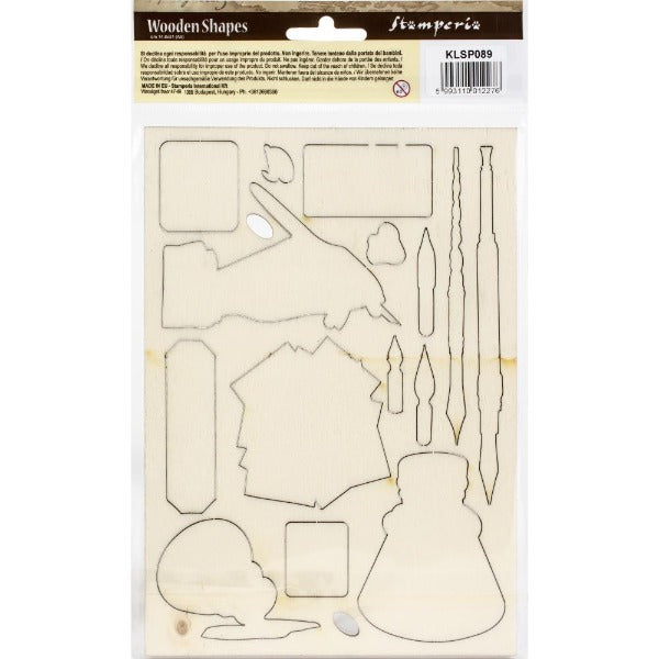 Wooden Die-Cut Shapes | Calligraphy