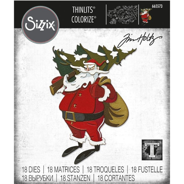 Woodland Santa Colorize Die Set {Christmas} | Tim Holtz