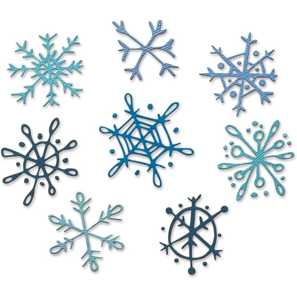 Scribbly Snowflakes Thinlits Die Set | Tim Holtz