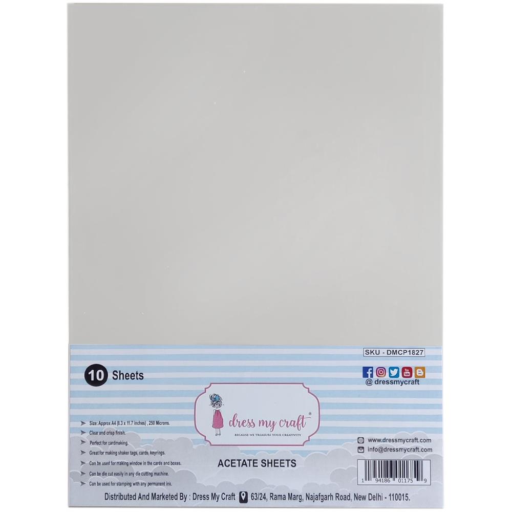 Acetate A4 Sheets 10pk