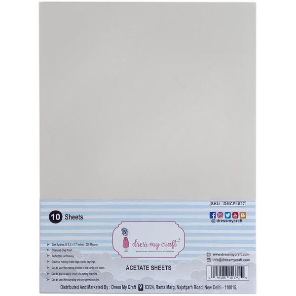 Acetate A4 Sheets 10pk