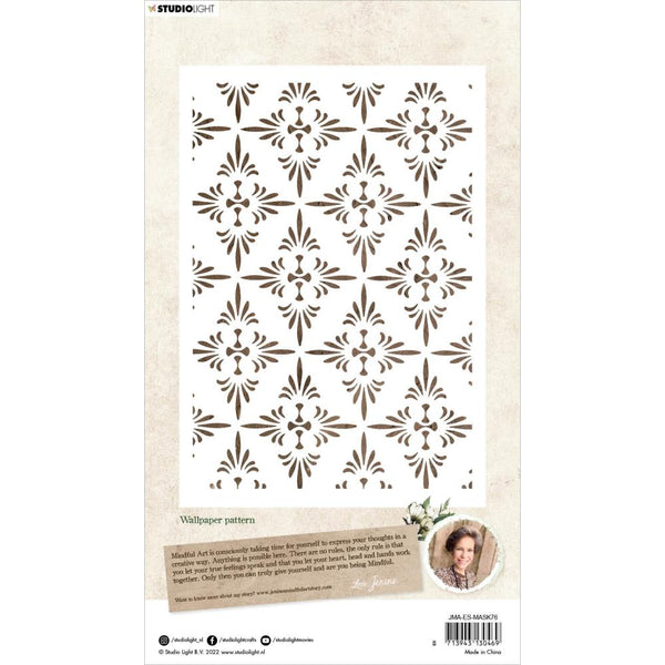 Wallpaper Pattern A5 Stencil No. 76 | Jenine's Mindful Art