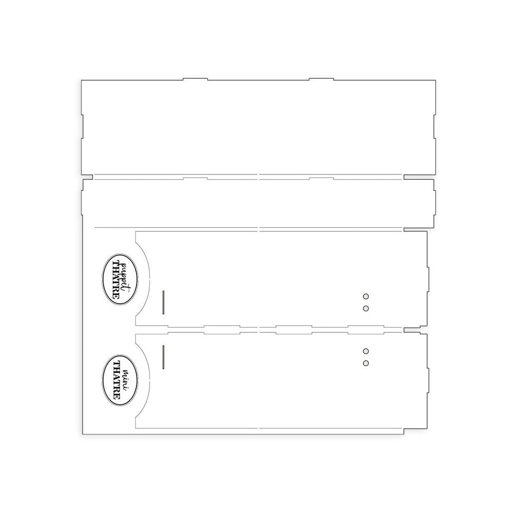 Mini Theatre 3D Chipboard Decoration Base