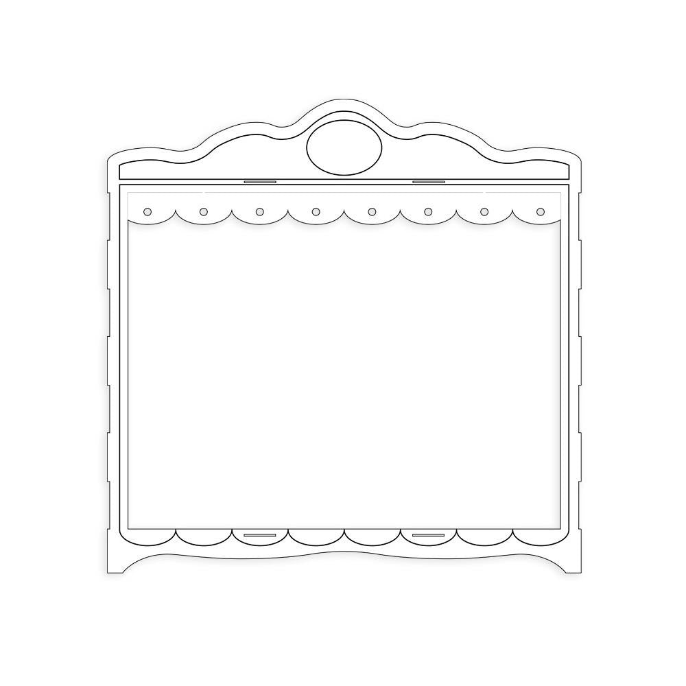 Mini Theatre 3D Chipboard Decoration Base