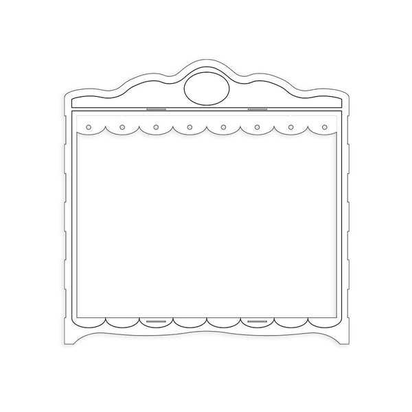 Mini Theatre 3D Chipboard Decoration Base