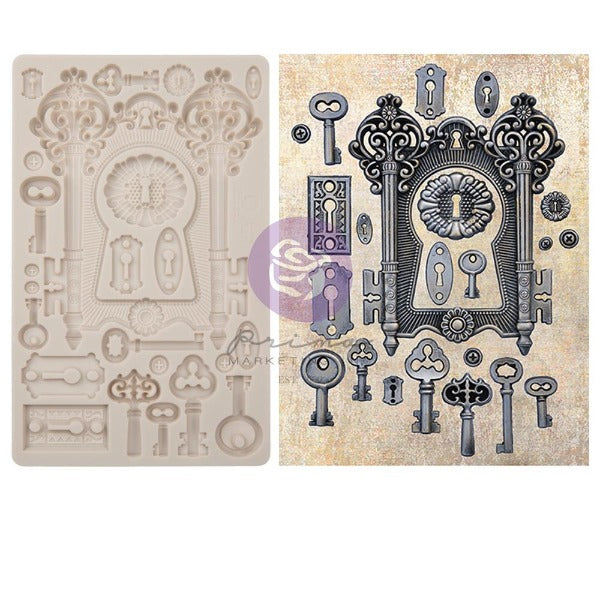 Lock & Keys Décor Mould {Finnabair}
