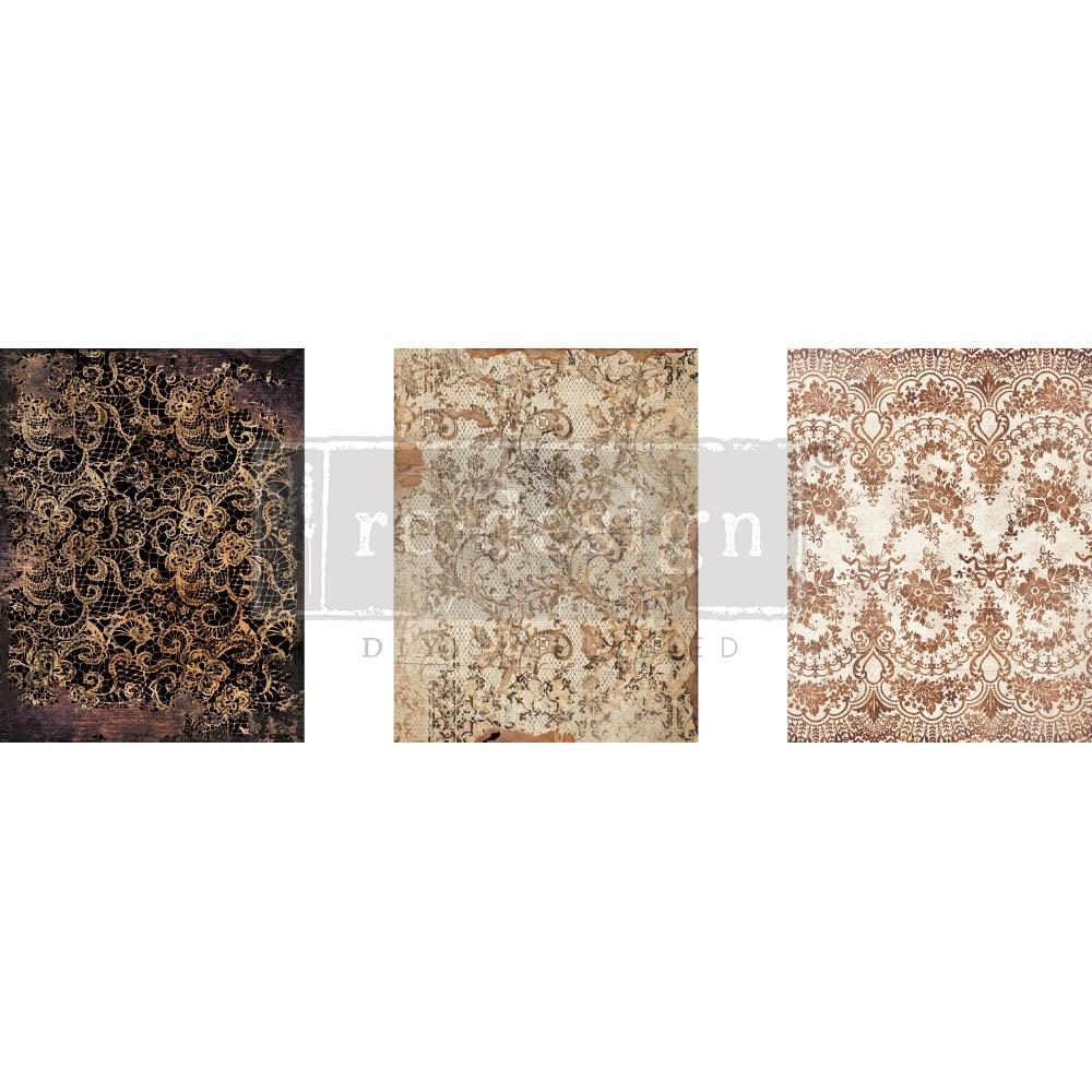 Delicate Lace 8.5x11 Middy Transfers