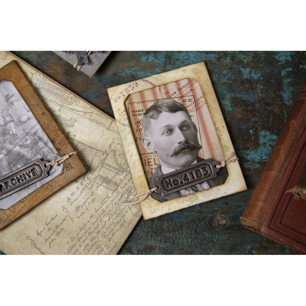 Vintage Labels Thinlits Die Set | Tim Holtz