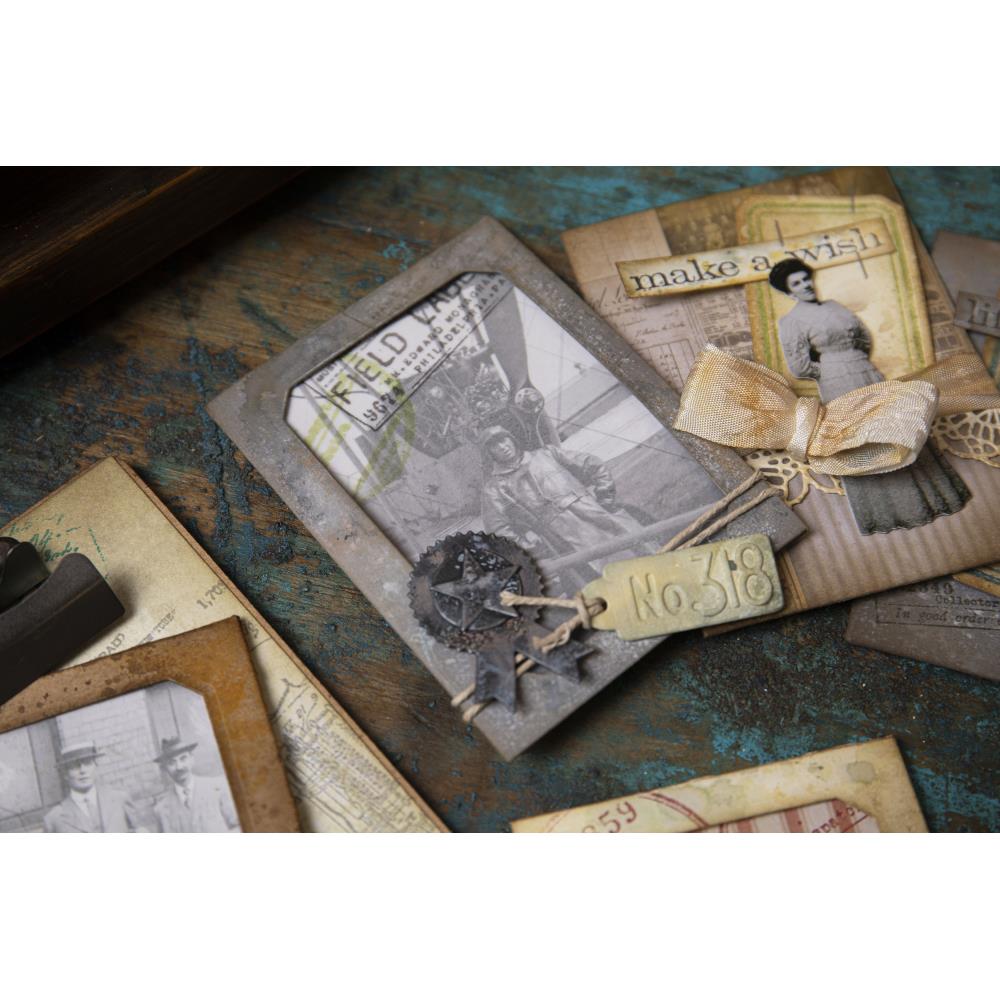 Vintage Labels Thinlits Die Set | Tim Holtz