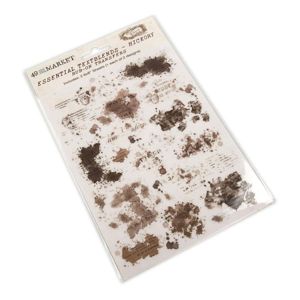 Hickory Textblends 6x8 Rub-ons | Color Swatch