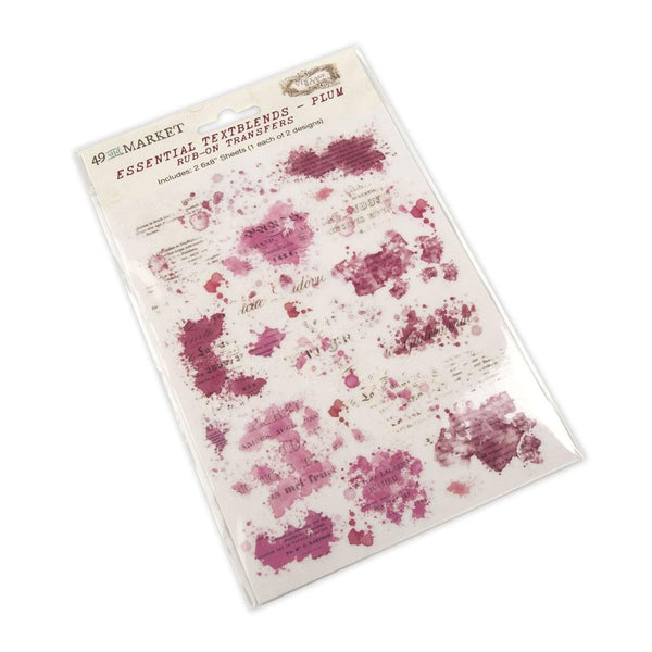Plum Textblends 6x8 Rub-ons | Color Swatch