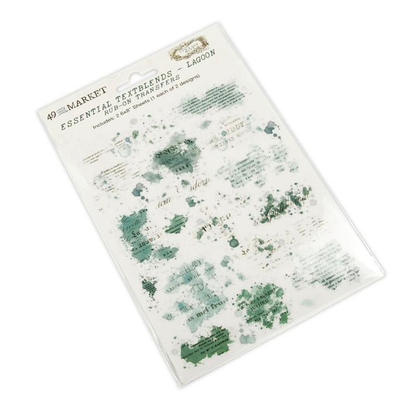 Lagoon Textblends 6x8 Rub-ons | Color Swatch