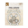 Cog Clock Laser-Cut + Primed Chipboard