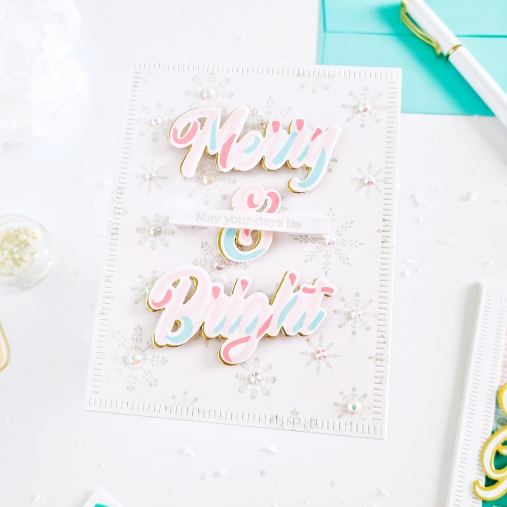 Snowflakes Cling Stamp and Die Set
