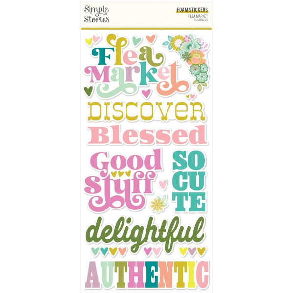 Flea Market Foam Stickers {clearance}