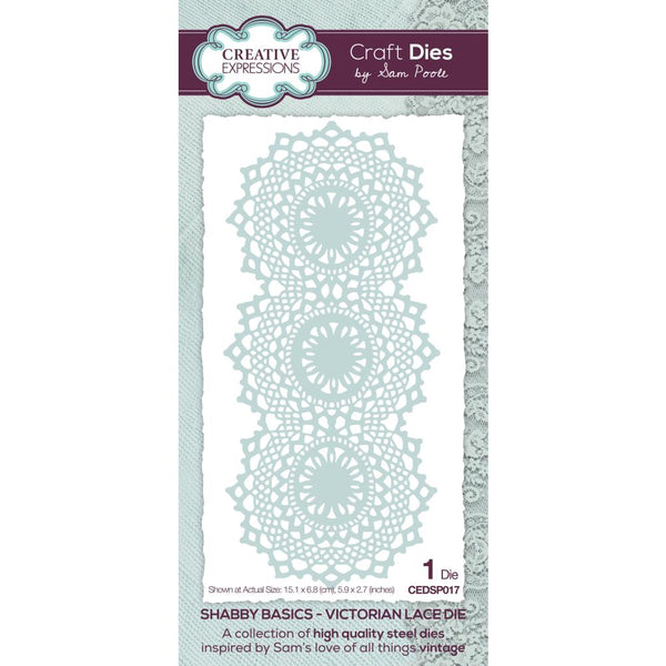 Victorian Lace Shabby Basics Die | Sam Poole