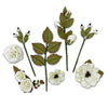 Nature's Bounty Cream Paper Flowers