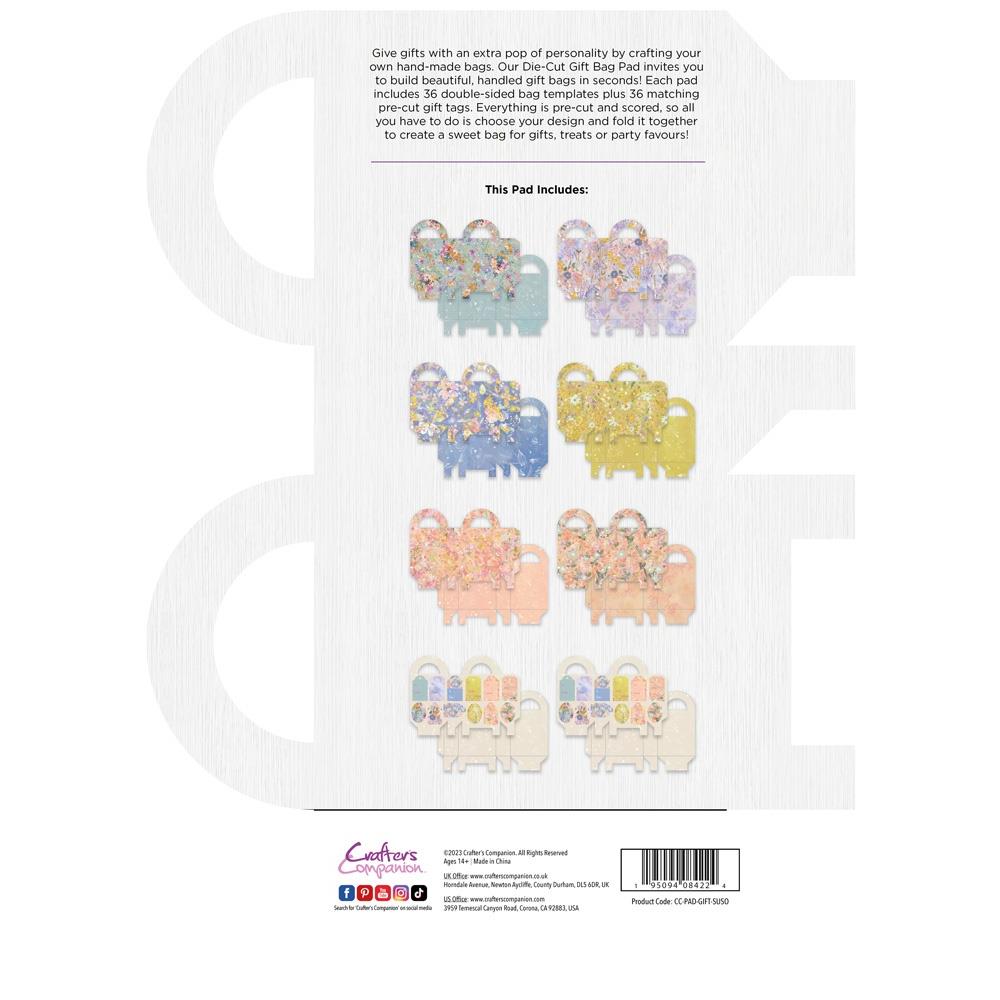 Summer Sorbet Gift Bags + Tags 12x8 Die Cut Paper Pad