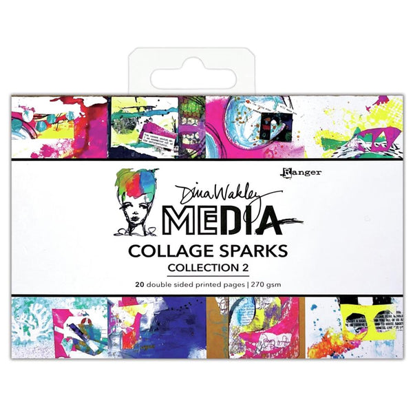 Collage Sparks 2 4x6 Art Cards | Dina Wakley