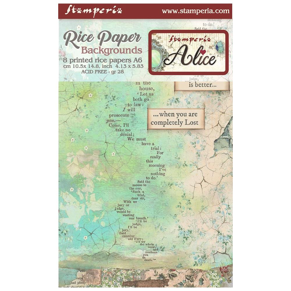 Paquet de papier de riz Forever Alice | A6 {paquet de 8}