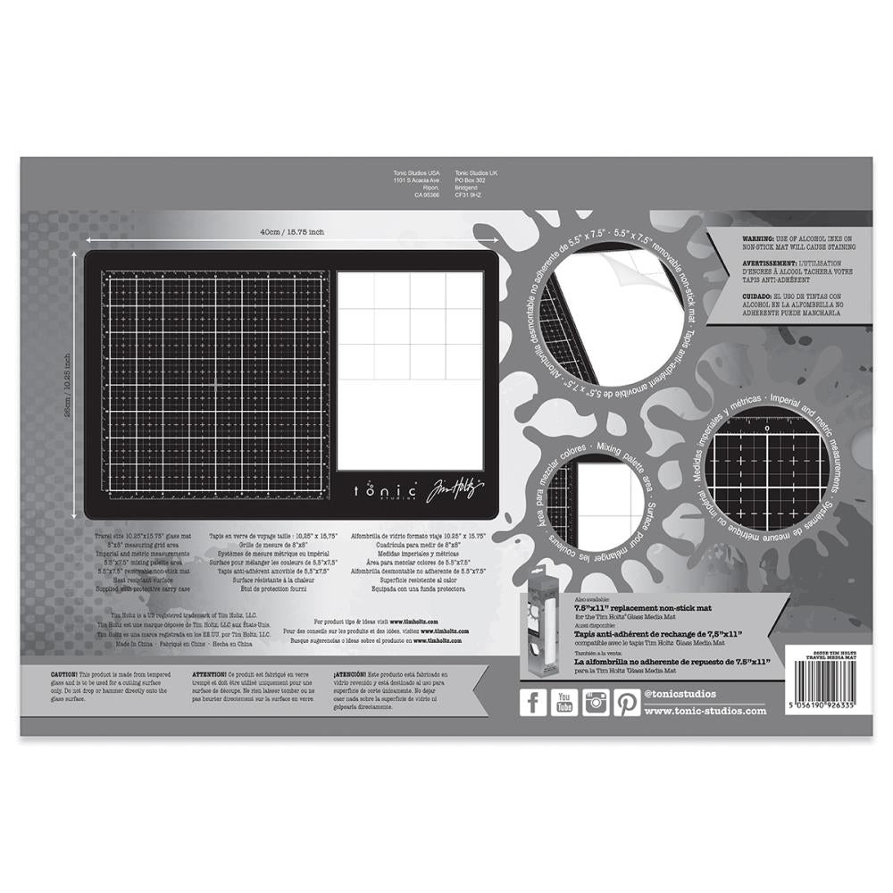Glass Media Mat | Travel Size