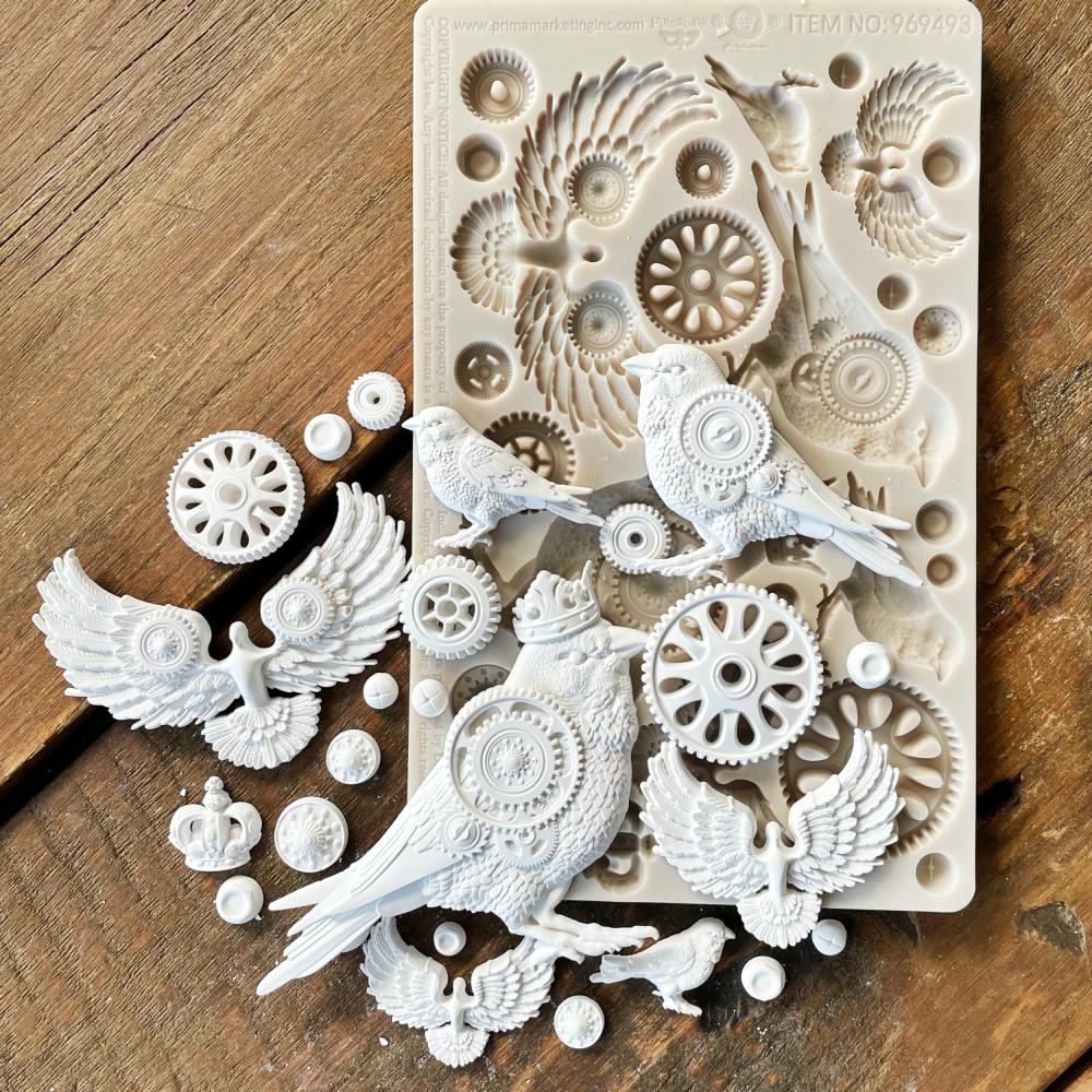 Clockwork Sparrows Silicone Mould | Finnabair