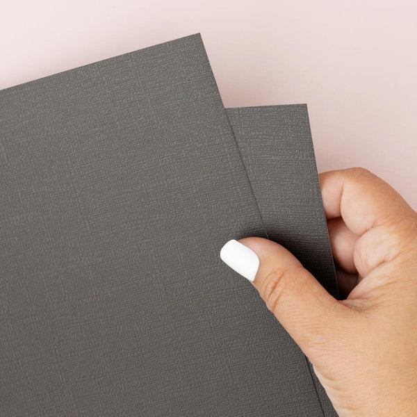 Midnight Black 12x12 Textured Cardstock