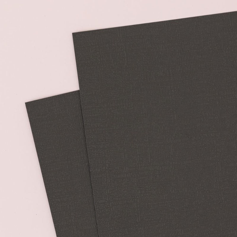 Midnight Black 12x12 Textured Cardstock