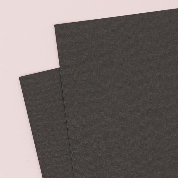 Midnight Black 12x12 Textured Cardstock