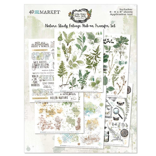 Foliage 6x8 Rub-ons Pack {Nature Study}