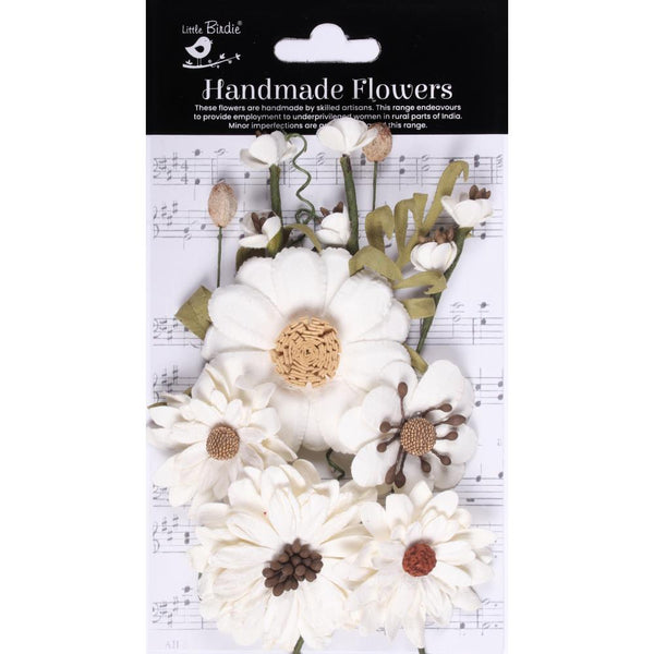 Ivory Pearl Heleen Paper Flowers {12pk}