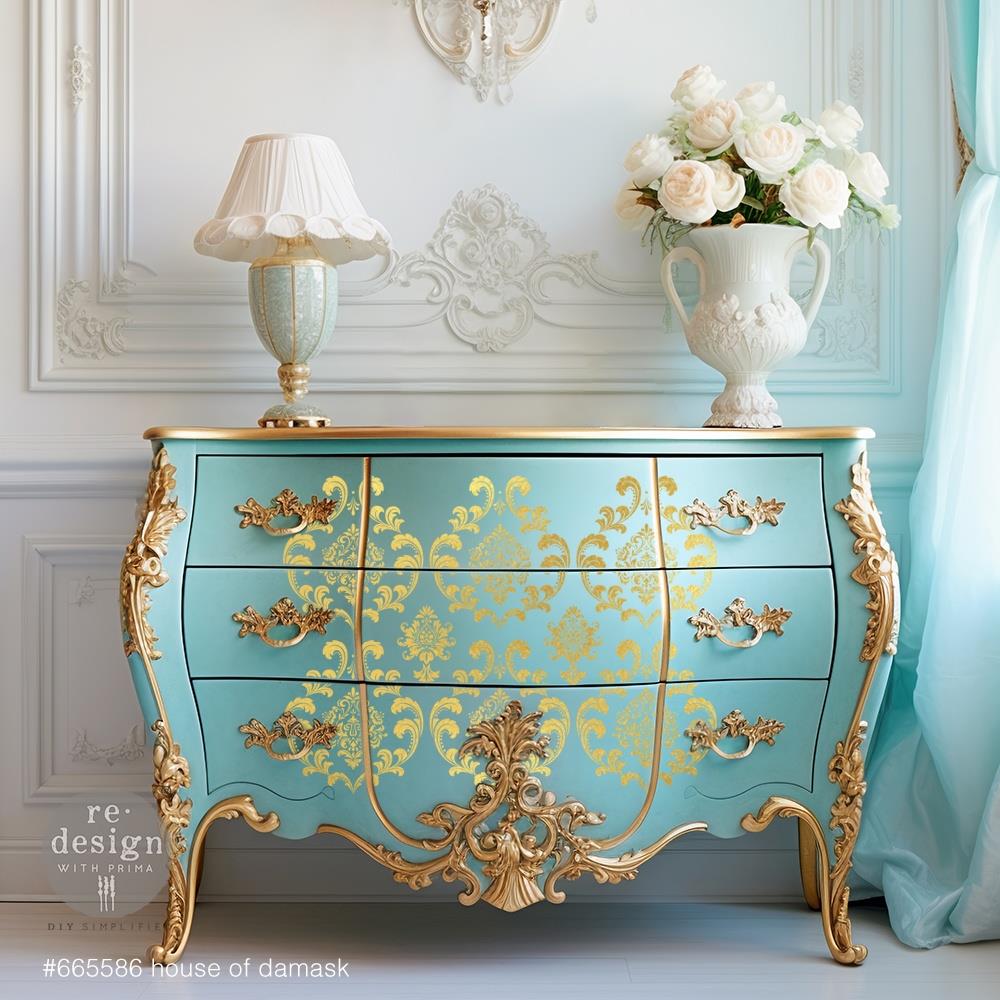 House of Damask {Gold Foil} Kacha® Décor Transfers {Re-Design}