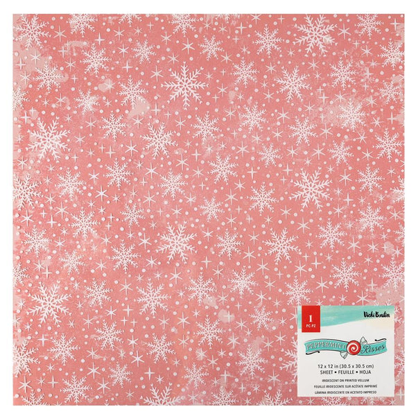 Peppermint Kisses Iridescent Foiled Vellum