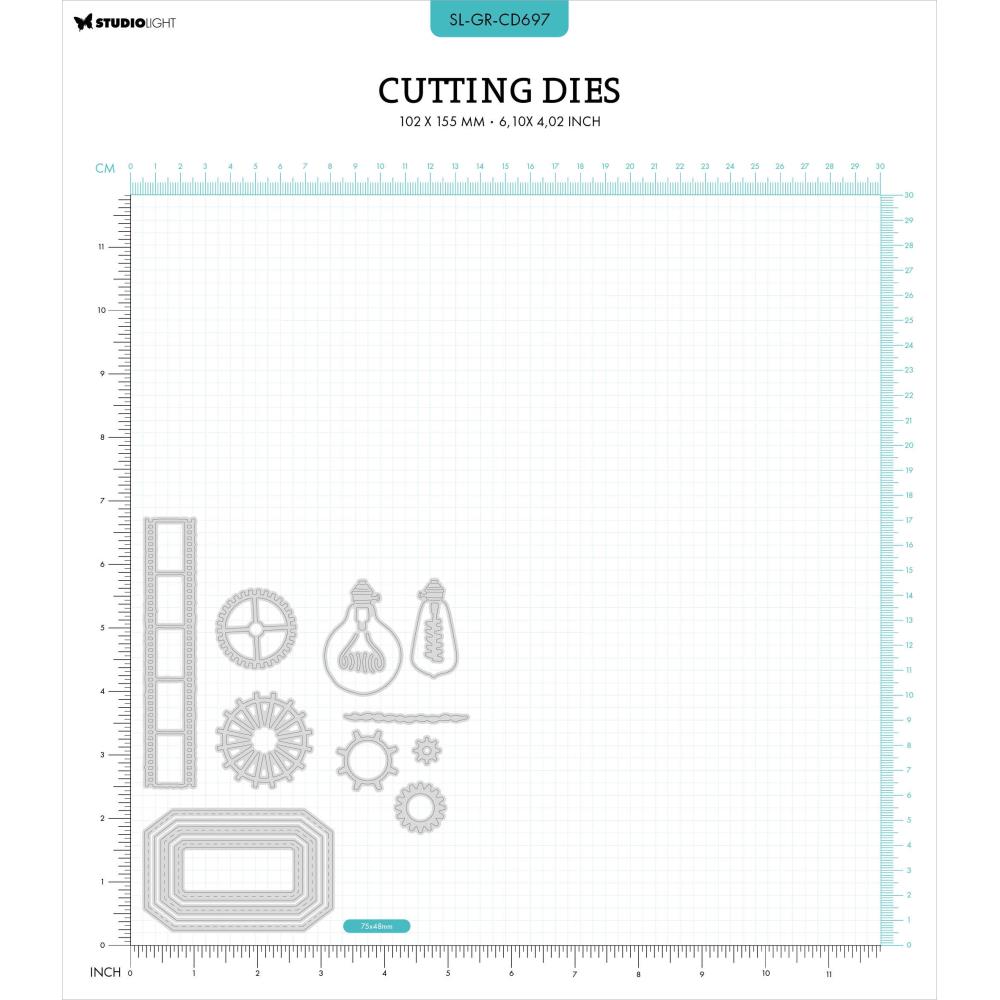 Invention Elements Die Set No. 697 | Grunge Collection