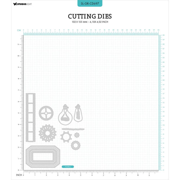 Invention Elements Die Set No. 697 | Grunge Collection
