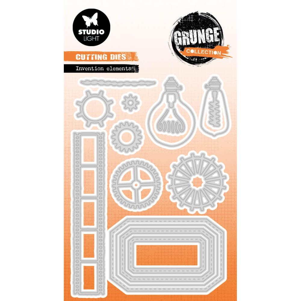 Invention Elements Die Set No. 697 | Grunge Collection