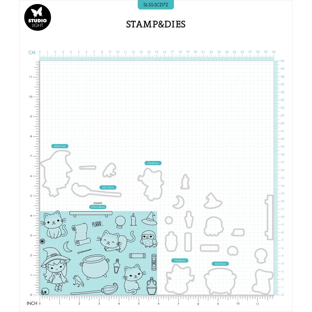 Bewitched Stamp + Die Set No. 72 | Sweet Stories