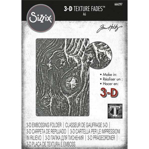 Woodgrain 3D Texture Fades Embossing Folder {Christmas} | Tim Holtz