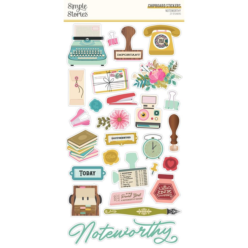 Noteworthy 6x12 Chipboard Stickers