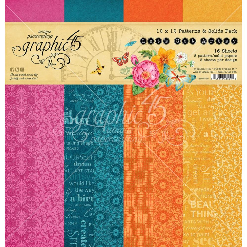 Let's Get Artsy 12x12 Patterns + Solids {clearance}