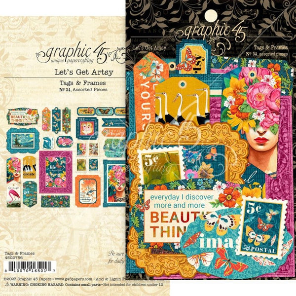Let's Get Artsy Tags + Frames Die Cut Assortment {clearance}