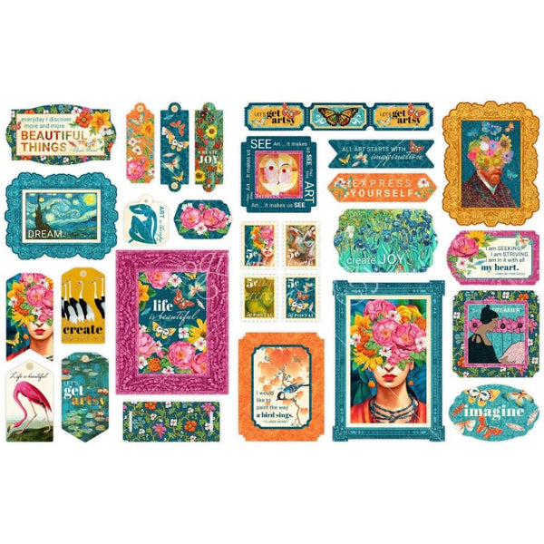Let's Get Artsy Tags + Frames Die Cut Assortment {clearance}